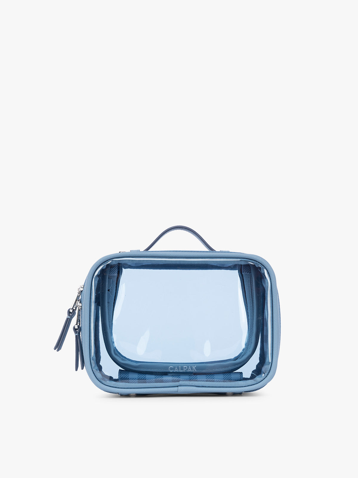 Small Clear Cosmetics Case | French Blue | CALPAK