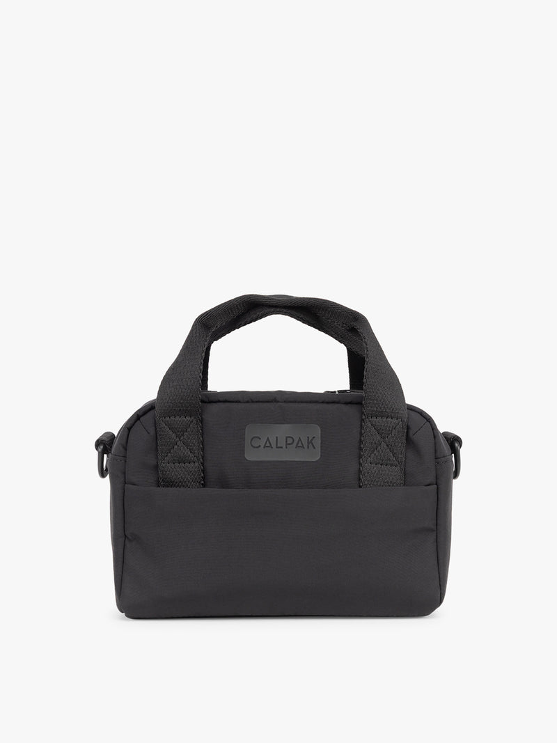 CALPAK Connect Crossbody Bag with adjustable strap in beige Black