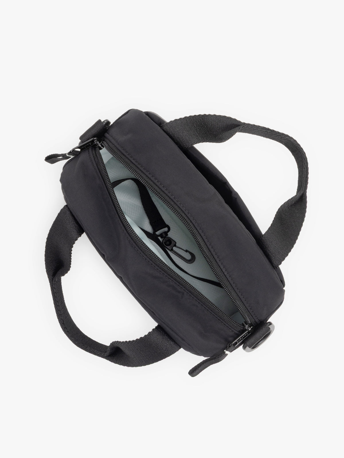 CALPAK Connect Crossbody Bag with adjustable strap in Black; CCN2501-BLACK