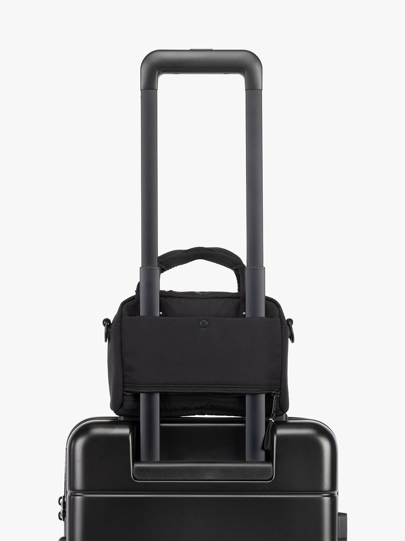 CALPAK Connect Crossbody Bag with trolley sleeve in black