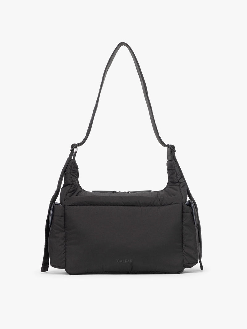 CALPAK Crossbody Diaper Bag in Black back view