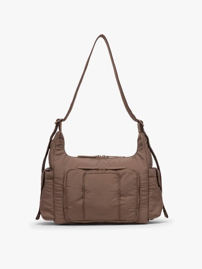 CALPAK Crossbody Diaper Bag in brown Hazelnut; CDB2501-HAZELNUT
