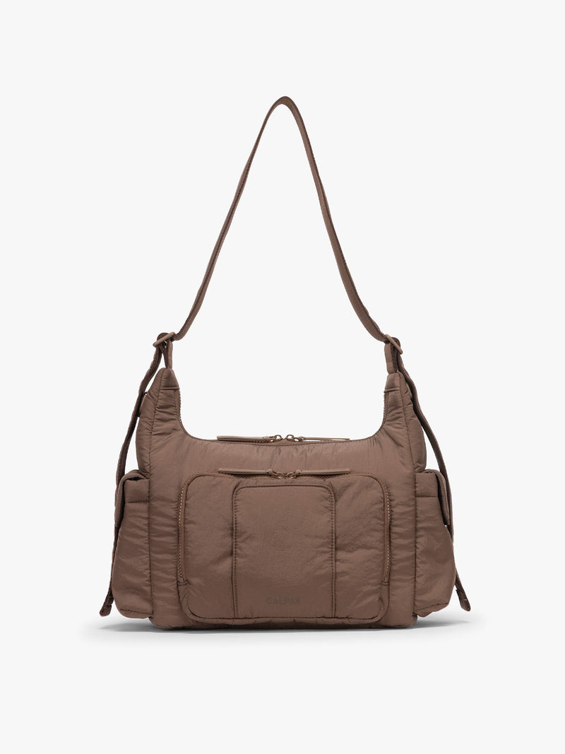 CALPAK Crossbody Diaper Bag in brown Hazelnut