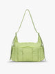 CALPAK Crossbody Diaper Bag in brown light green Lime; CDB2501-LIME