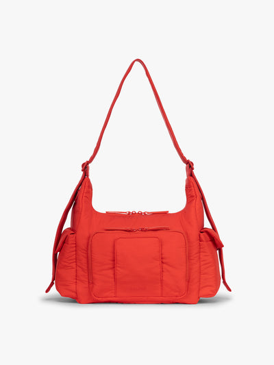 CALPAK Crossbody Diaper Bag in red Tomato; CDB2501-TOMATO view 1