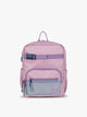 CALPAK Kids Small Backpack in lavender pink Orchid Pink for ages 3-5 is built for your little one’s big days with lavender pink  zippers and blue mesh front pocket, multiple interior pockets for an 11” tablet or laptop, and padded comfort straps; CKBS2501-ORCHID-PINK