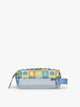 Colorful CALPAK Kids Pencil Case with Miffy and cartoon designs on a white background in Miffy Blue Zoo Trip; CKPC2501-MIFFY-BLUE-ZOO-TRIP