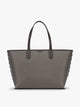 CALPAK Colette 15" Canvas Laptop Tote in brown canvas material ; CLCT2601-MUSHROOM