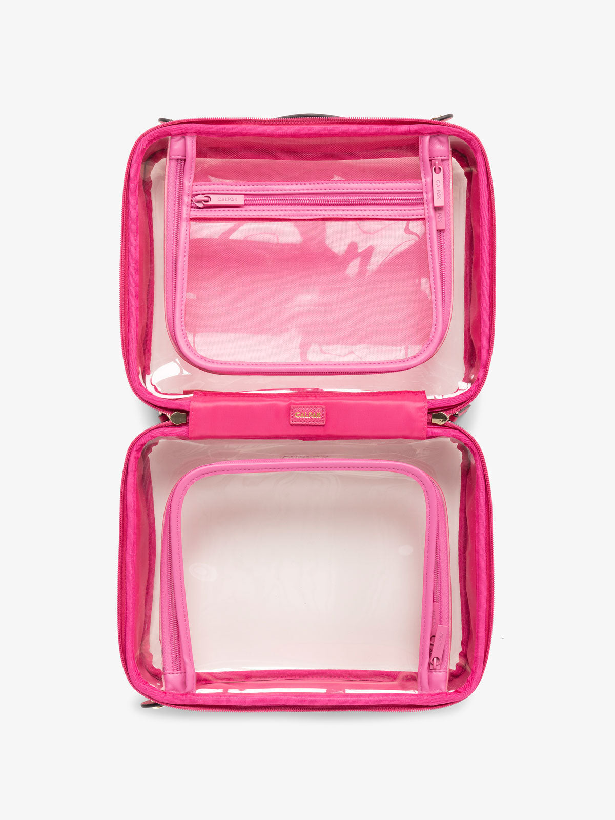 clear cosmetic travel bag; CCC2001-DRAGONFRUIT