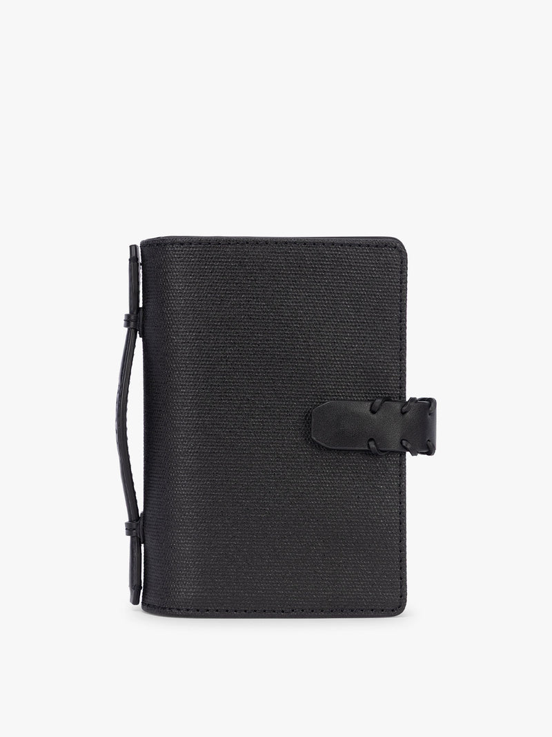 CALPAK Colette Multi Passport Wallet in Black canvas material