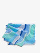 CALPAK set of storage pouches for luggage travel in wavy blue pattern; KZB2001-GROOVY-BLUE