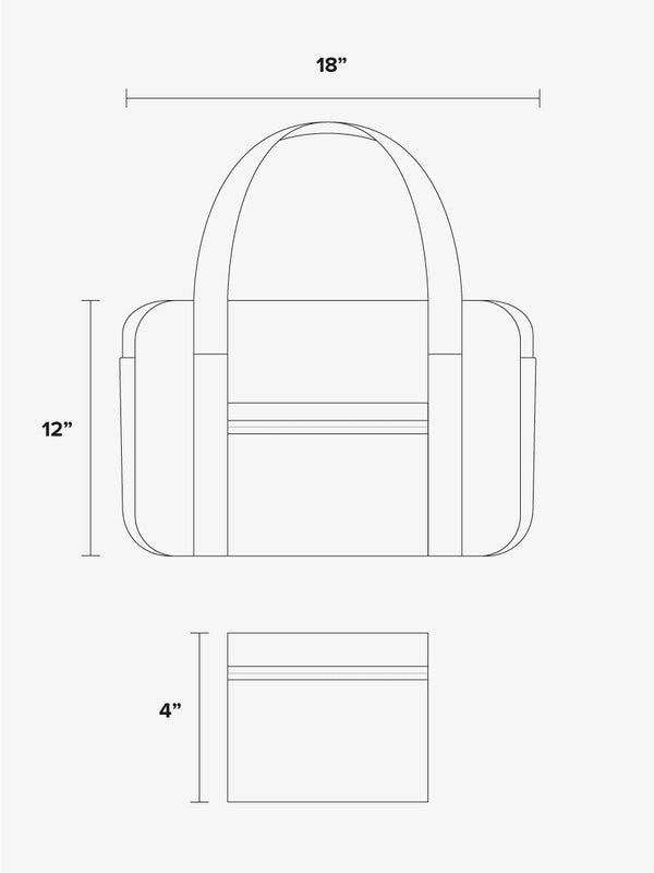compakt duo duffel bag dimensions;