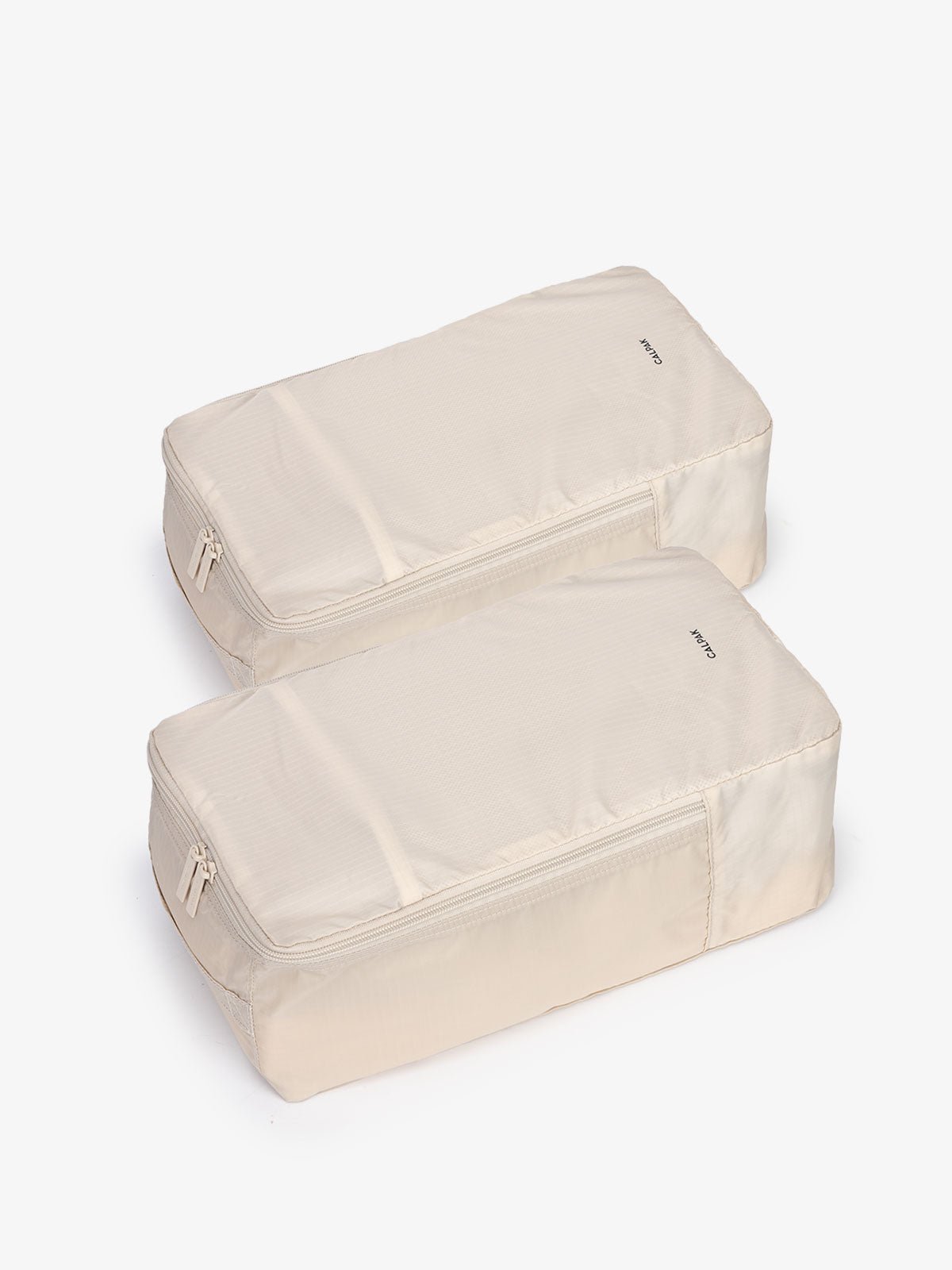 CALPAK Compakt shoe bag set in beige