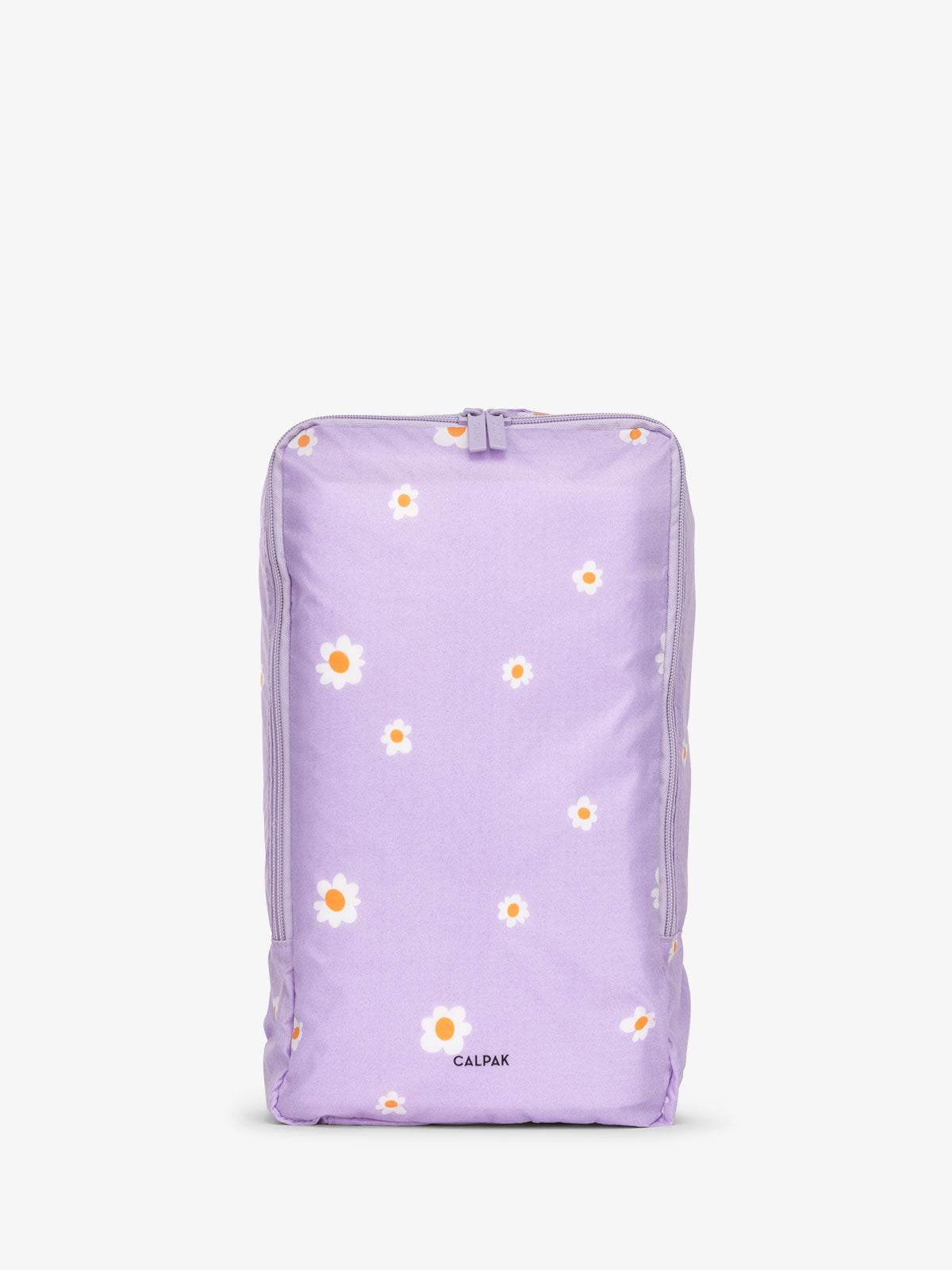 CALPAK Compakt shoe storage travel bag with handle in orchid fields lavender; KSB2001-ORCHID-FIELDS