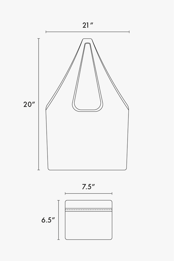 CALPAK compakt tote bag dimensions
