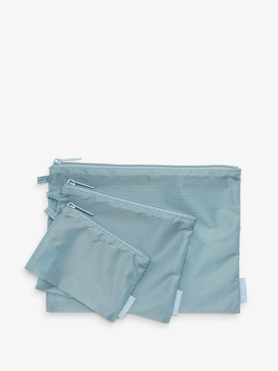 CALPAK Compakt zippered pouches in powder blue; KZB2001-POWDER-BLUE