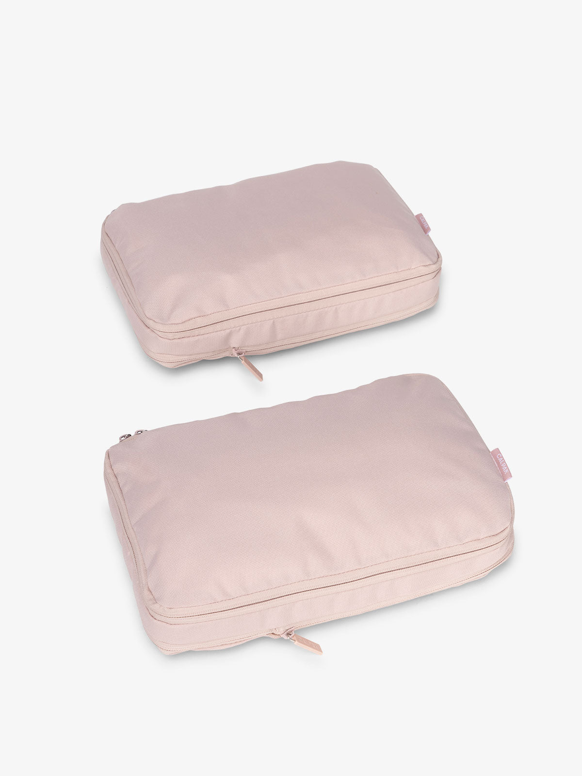 CALPAK compression packing cubes in pink sand; PCC2201-PINK-SAND