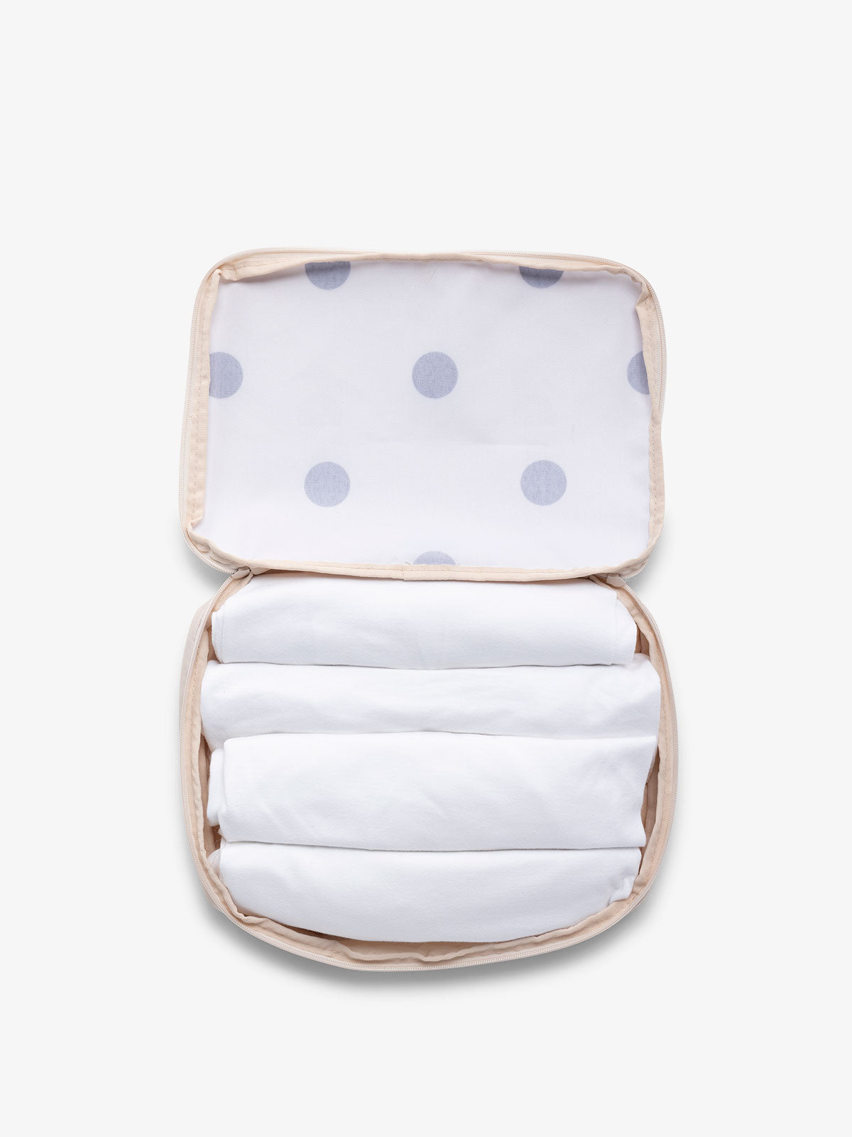 CALPAK convertible compression packing cubes; PCC2201-POLKA-DOT