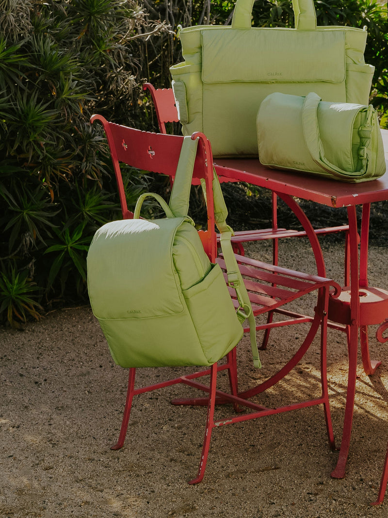 Convertible Mini Diaper Backpack in Lime