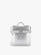 CALPAK Clear Train Case in Silver; CTC2401-SILVER