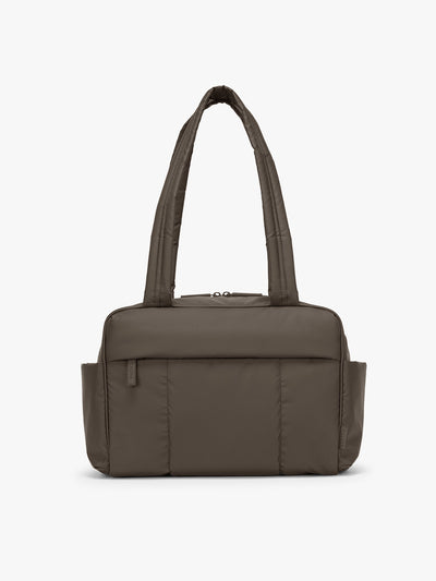 CALPAK Luka Mini Duffel in brown Mushroom; DLM2501-MUSHROOM view 1