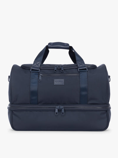 CALPAK Stevyn Duffel with Shoe Compartment in dark blue Navy; DST7019-NAVY view 1