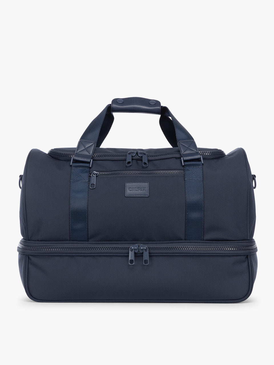 CALPAK Stevyn Duffel with Shoe Compartment in dark blue Navy; DST7019-NAVY
