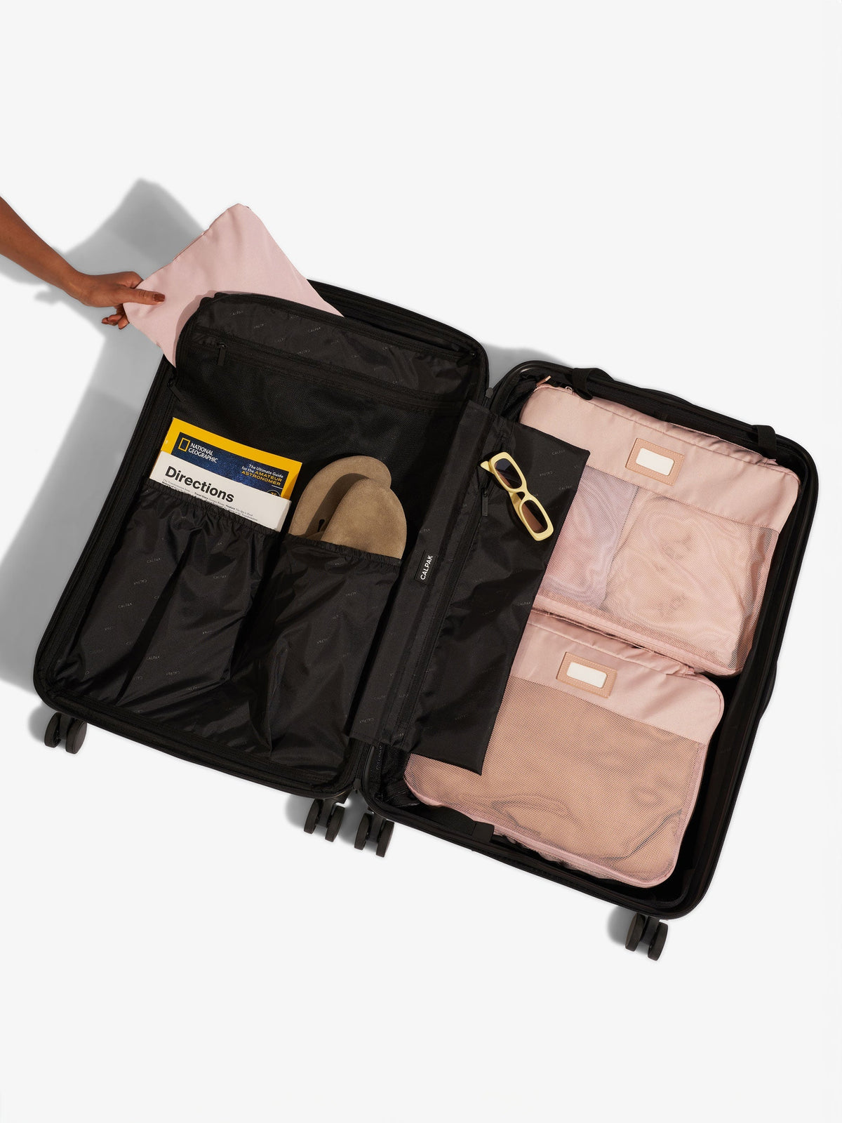 CALPAK Evry Large Luggage for travel; LCO1028-BLACK, LCO1028-SMOKE, LCO1028-PISTACHIO, LCO1028-CHOCOLATE, LCO1028-PACIFIC, LCO1028-BUTTER, LCO1028-PERSIMMON, LCO1028-RASPBERRY