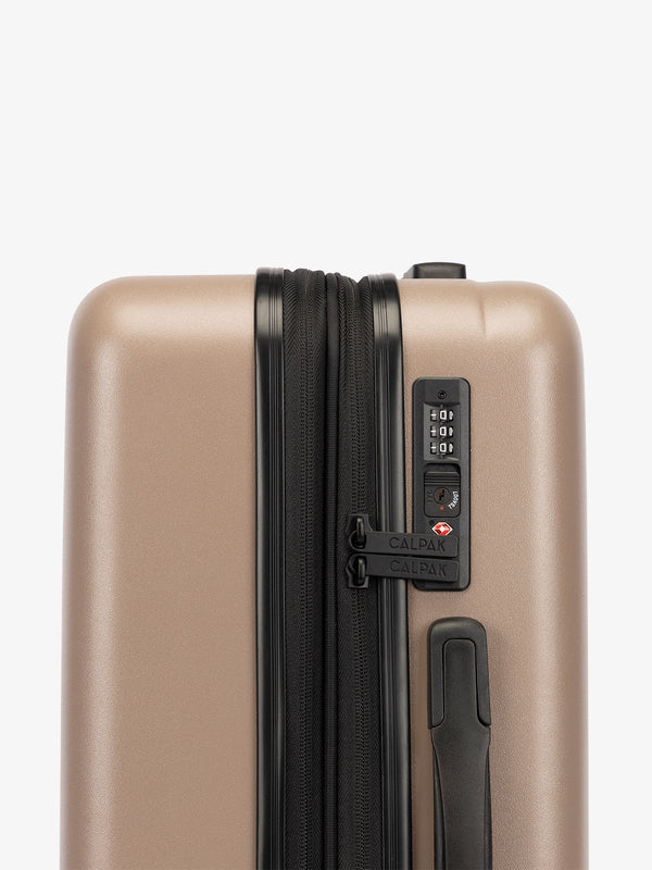 CALPAK Evry Medium Luggage with TSA-approved lock in chocolate