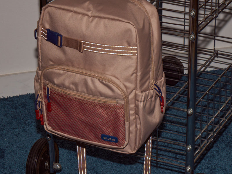 CALPAK Kids Backpack in tan Khaki