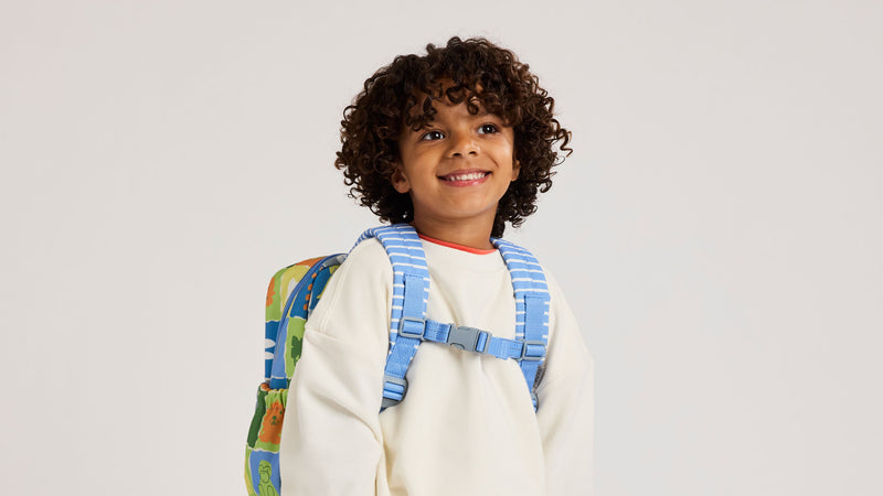 CALPAK + Miffy Blue Zoo Trip Kids Small Backpack with adjustable sternum strap