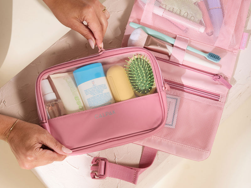 CALPAK Fit Collection Hanging Dopp Kit in pink