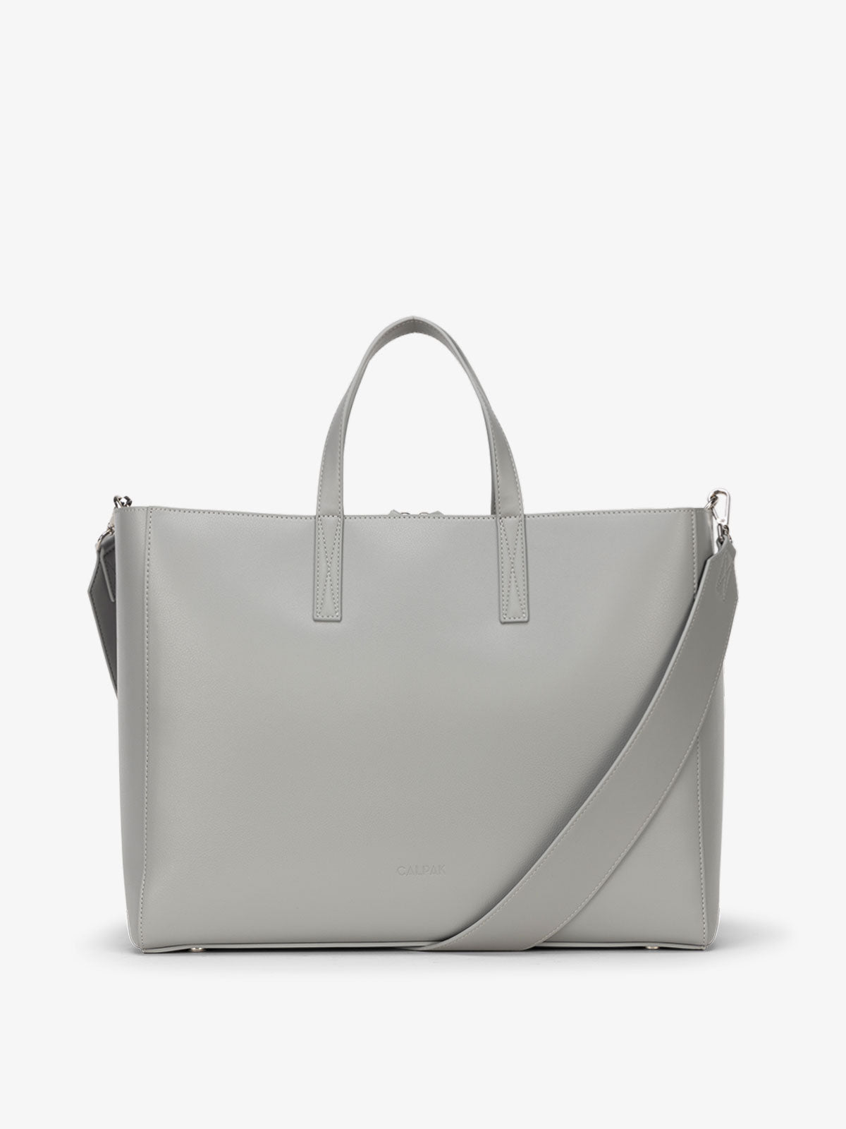 CALPAK tote for laptop in gray smoke; ATO2101-SMOKE