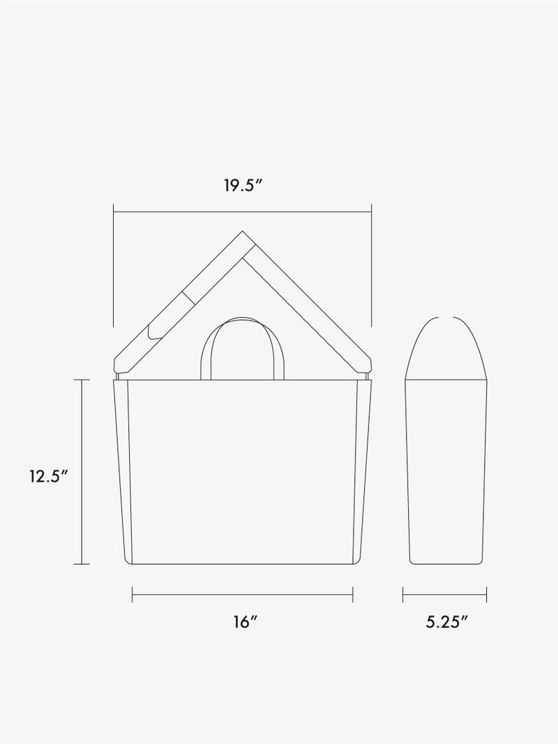 Line drawing of CALPAK Haven 16 in Laptop Tote