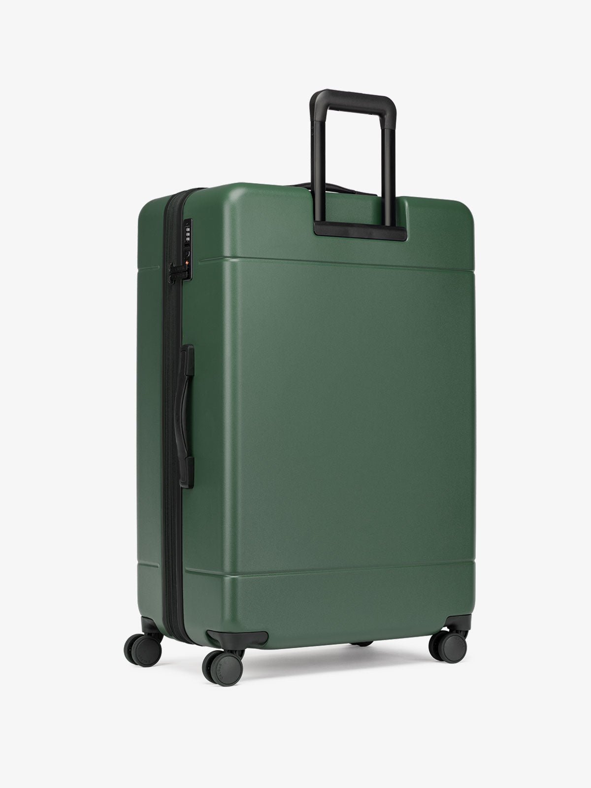 Hue large 28 inch durable hard shell polycarbonate luggage in green