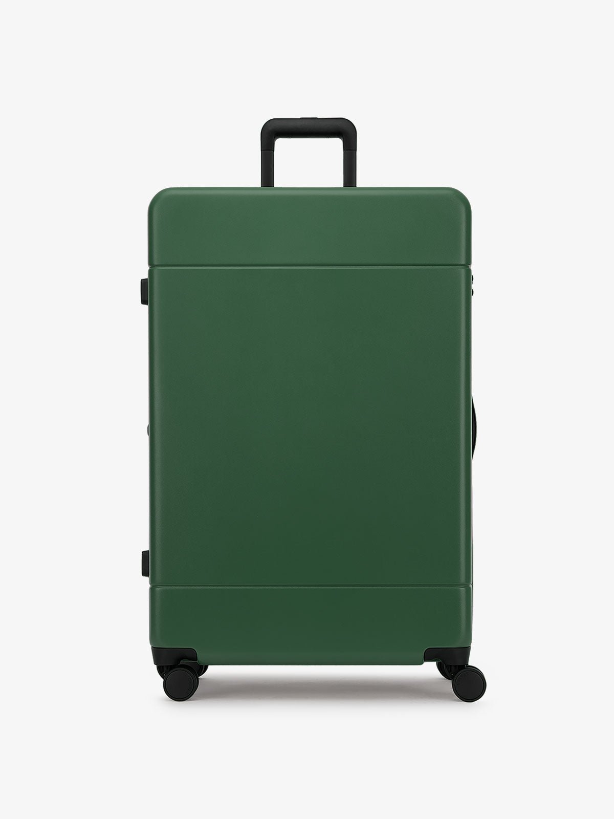 large 30 inch hard shell luggage in green emerald