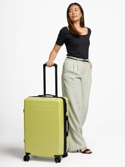 CALPAK Hue medium 26 inch hardside luggage in key lime; LHU1024-KEY-LIME view 2