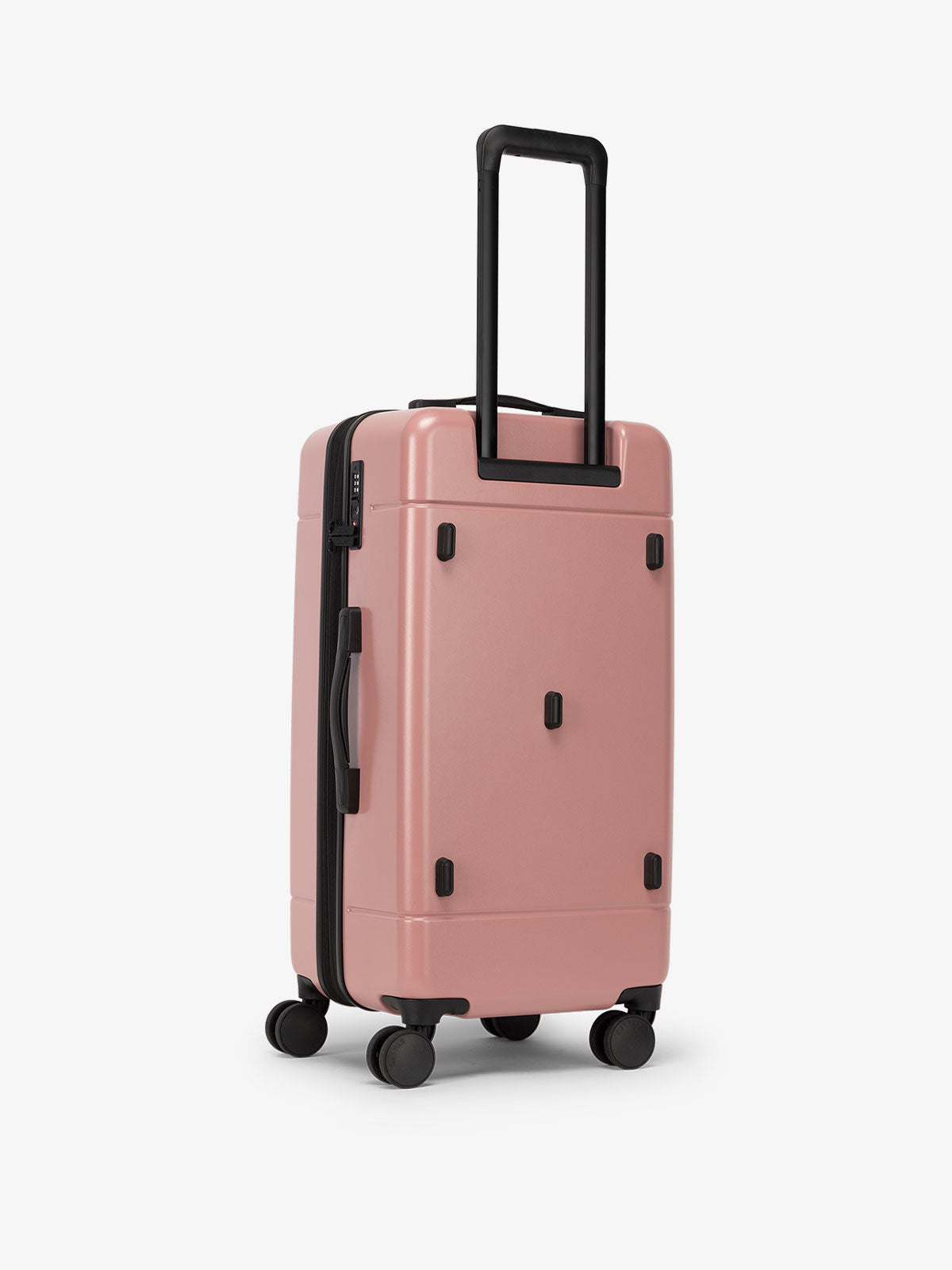 CALPAK hue medium trunk luggage with 360 spinner wheels and TSA approved lock in pink; LHU1026-MAUVE