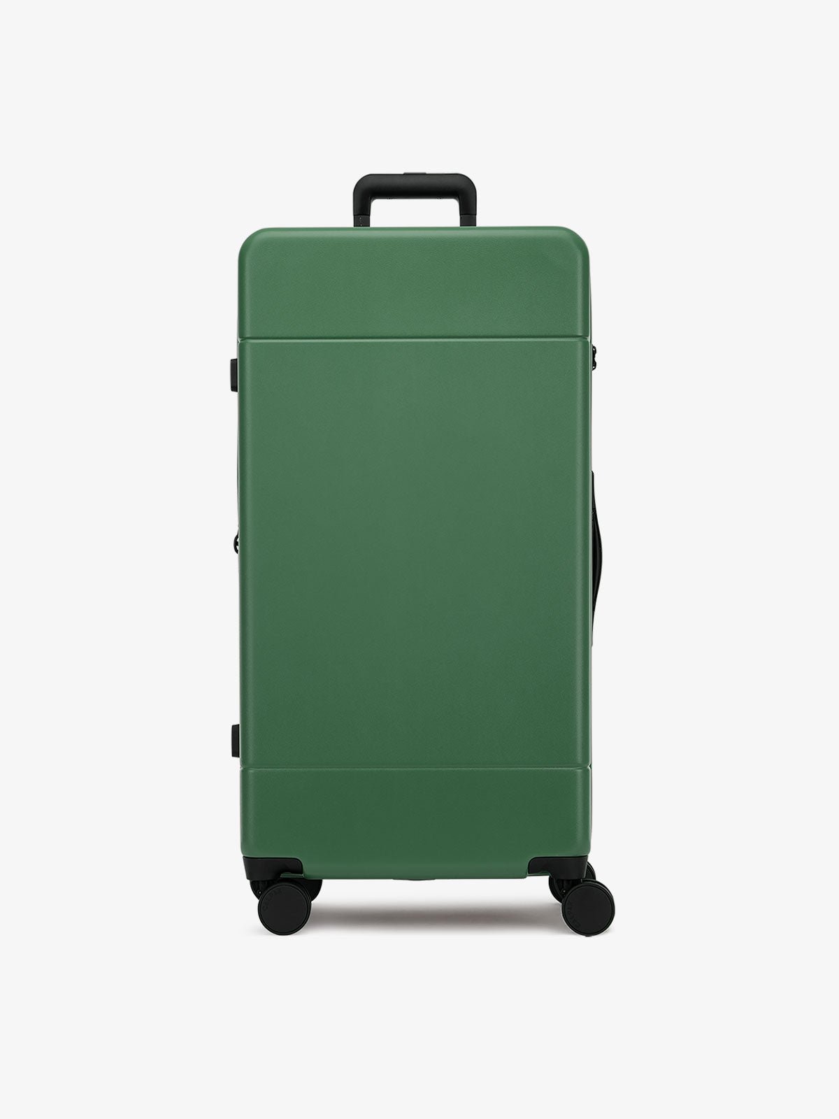CALPAK Hue hard side polycarbonate trunk luggage in dark green emerald