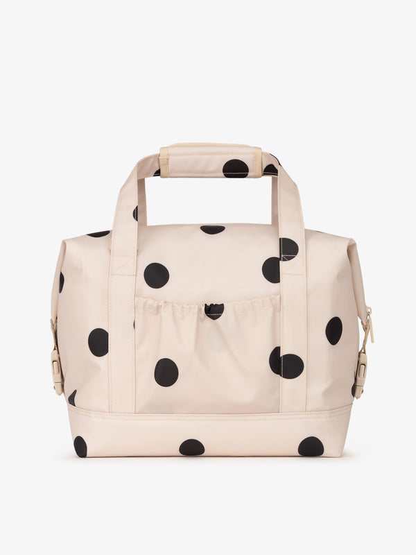 Water resistant insulated 17L cooler bag in polka dot