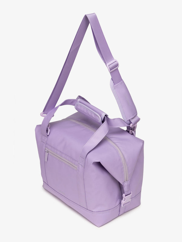 CALPAK Insulated 17L Soft-Sided Cooler with removable, adjustable crossbody strap in orchid purple
