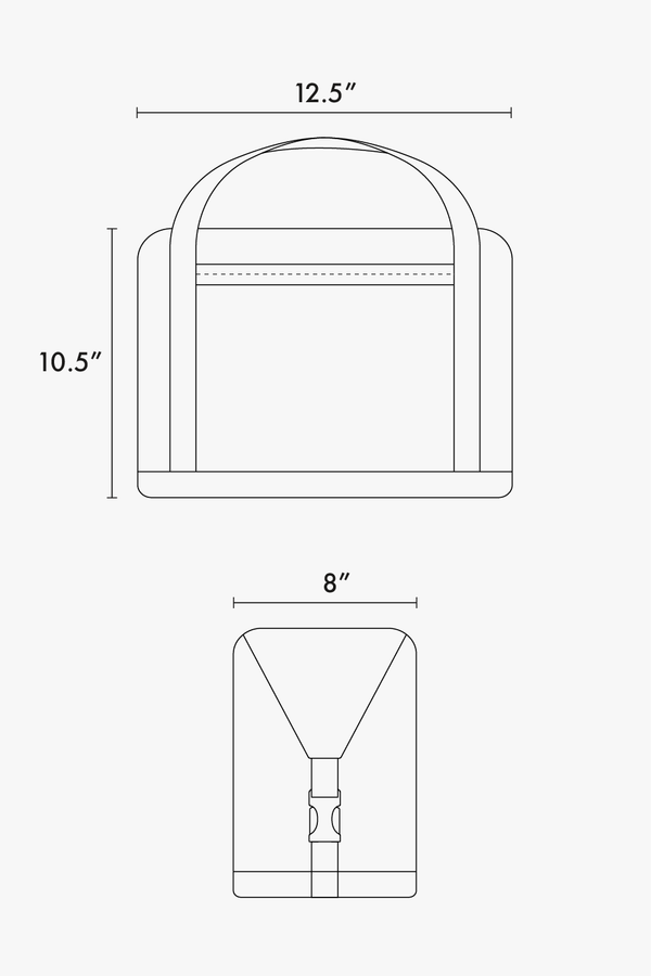 CALPAK Insulated 17L Soft-Sided Cooler dimensions