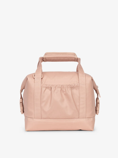 Water resistant insulated 8L cooler bag in pink sand by CALPAK