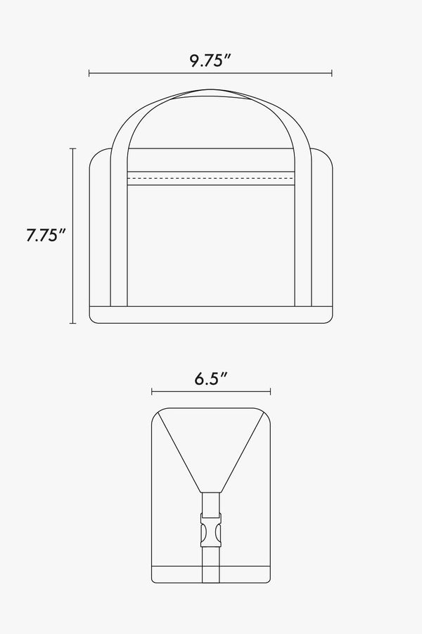 Insulated 8L Soft-Sided Cooler dimensions