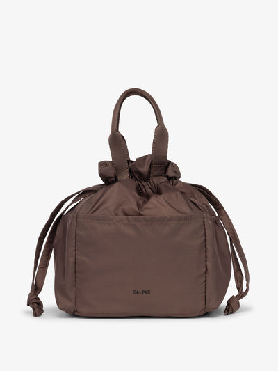 CALPAK Insulated Lunch Bag in walnut; ALB2001-WALNUT view 1
