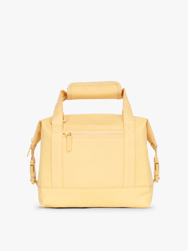 Yellow Lemonade 8L insulated soft sided cooler bag with multiple exterior pockets and water-resistant lining by CALPAK