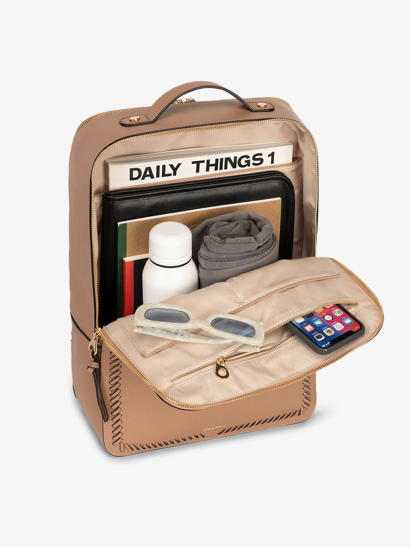 Kaya 17 inch Laptop Backpack in Caramel CALPAK