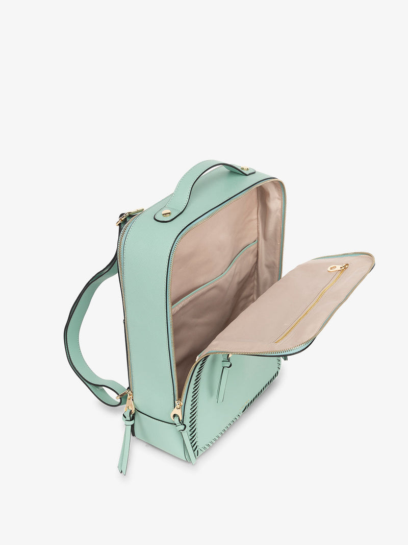 aqua leather backpack Kaya 15 inch Laptop Backpack in Aqua