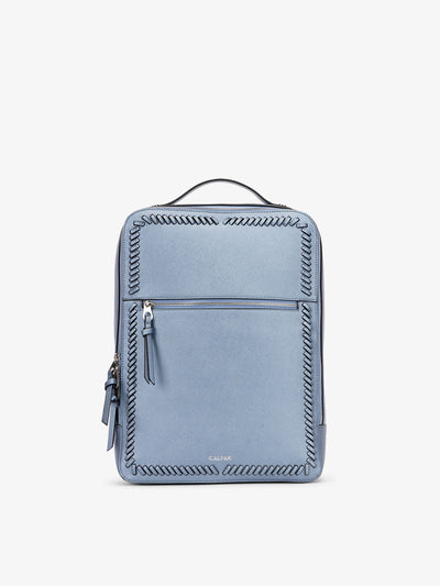 CALPAK Kaya Laptop Backpack for women in light blue stargaze; BP1702-SQ-STARGAZE