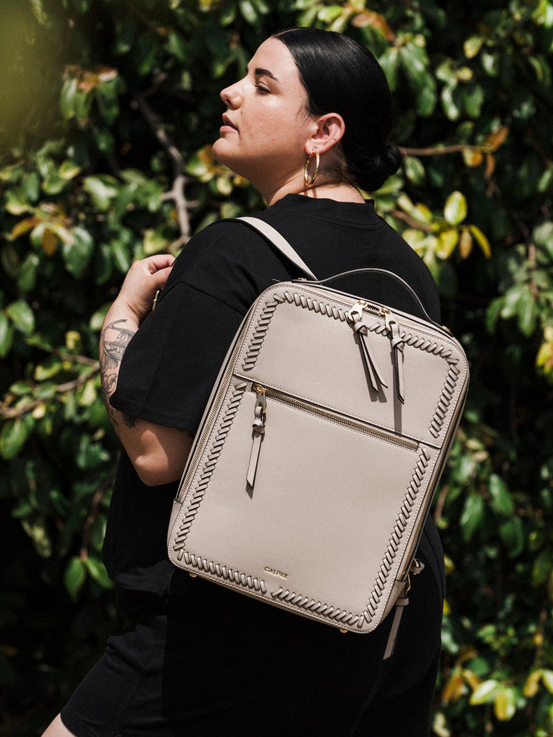 calpak kaya mini backpack Kaya 15 inch Laptop Backpack in Stone